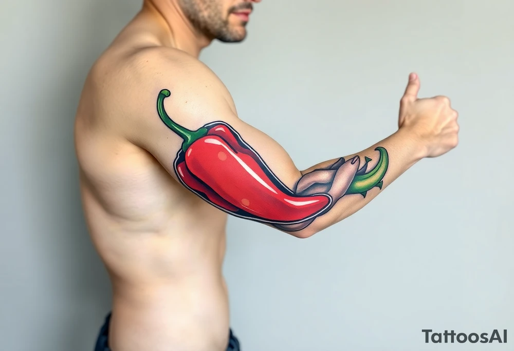 Pepper cartoon tattoo idea
