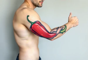 Pepper cartoon tattoo idea