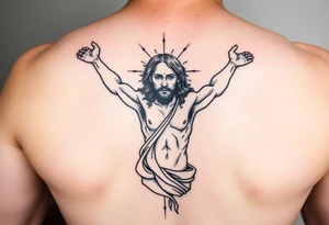 jesus winnig the death tattoo idea