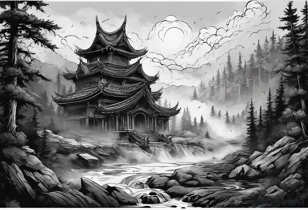 Valhalla mist fog tattoo idea