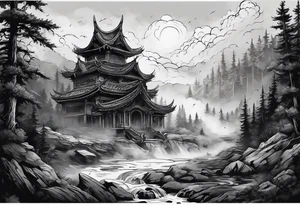 Valhalla mist fog tattoo idea