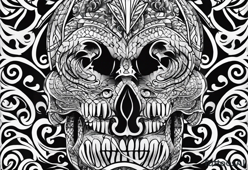 Schlange schlängelt sich das Bein hoch tattoo idea