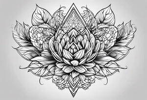geometric hops tattoo idea