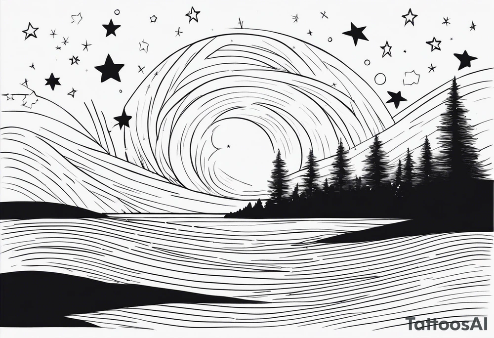 Starry Night tattoo idea