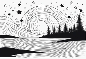 Starry Night tattoo idea