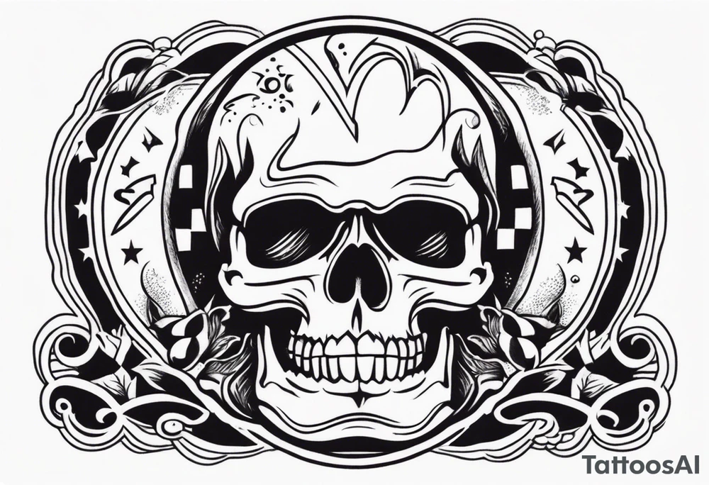 Rock a billy arm sleeve tattoo idea
