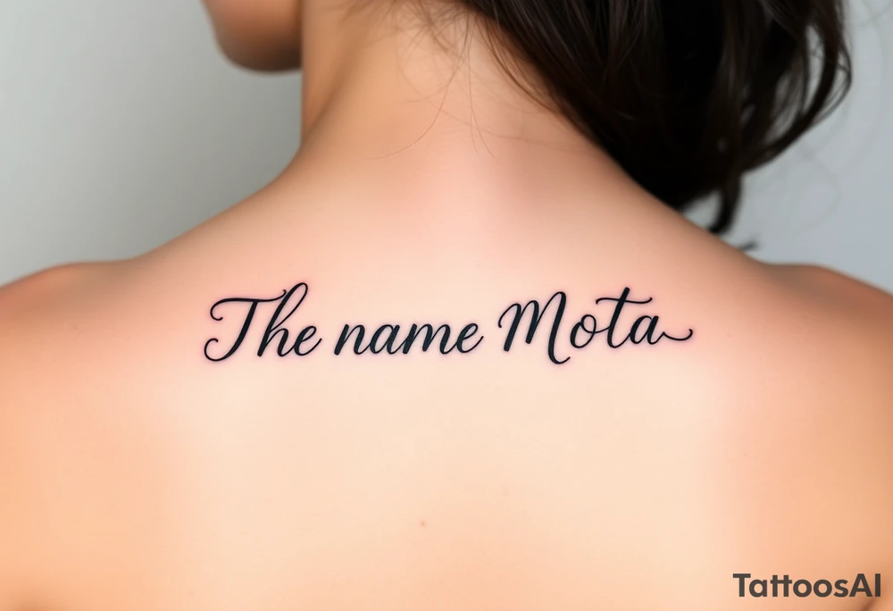 The name Mota tattoo idea