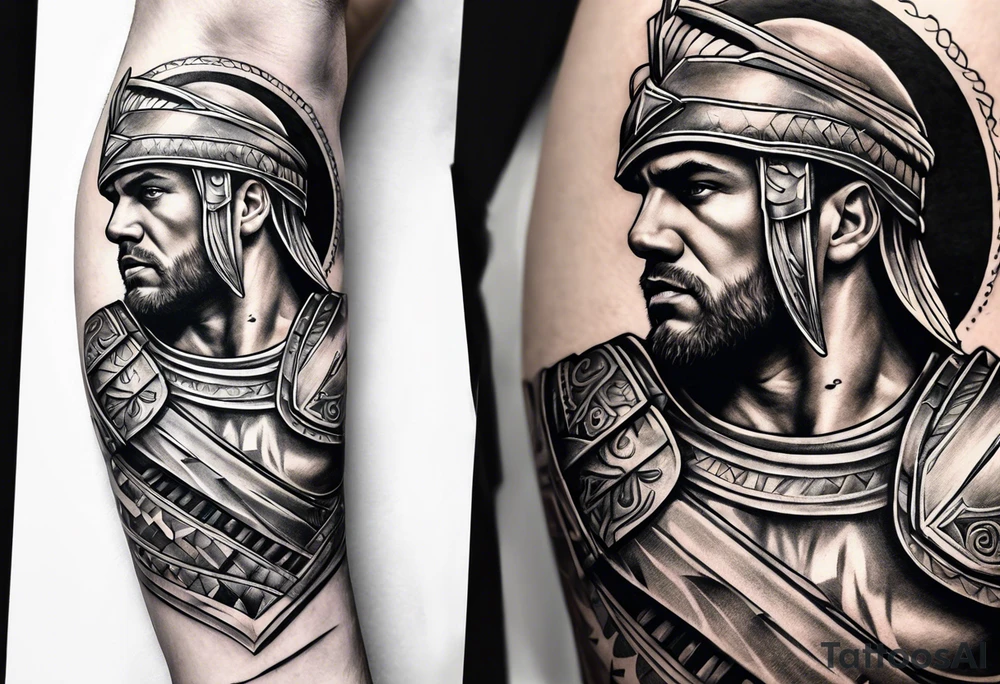 Gladiator forearm tattoo idea