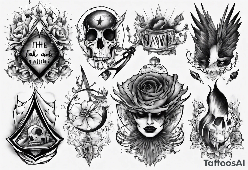 In the shadows we fall tattoo idea