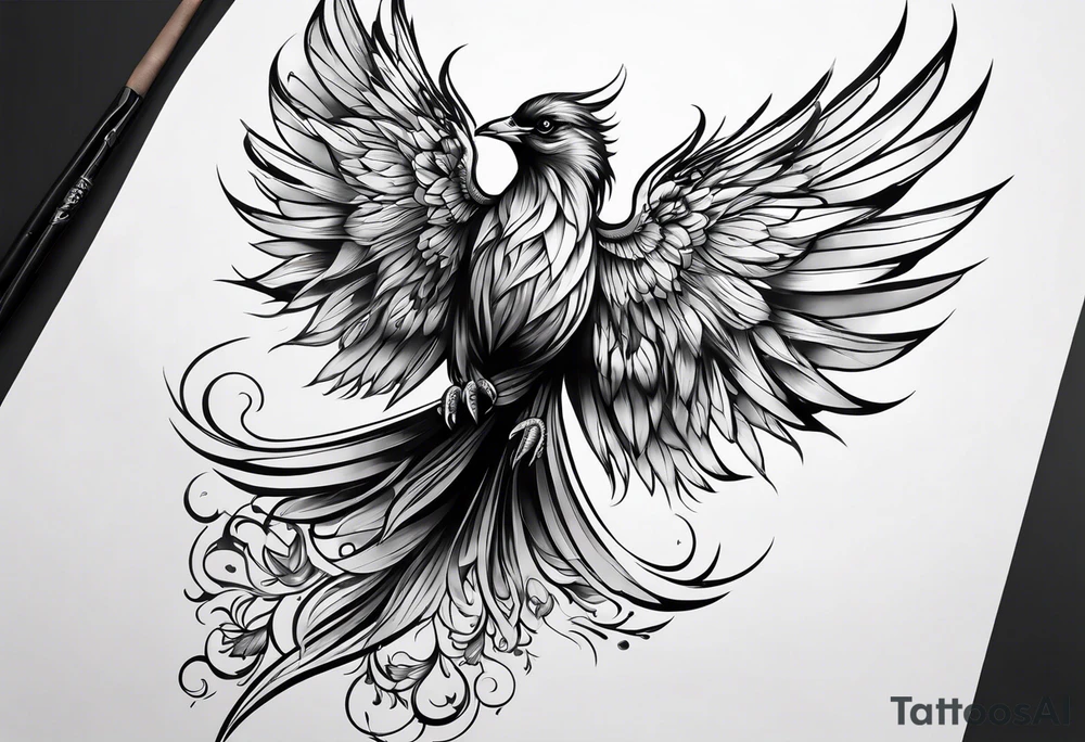 Free bird, fairy tattoo idea