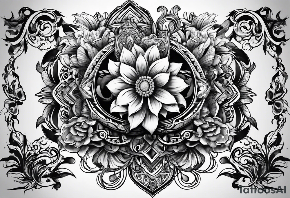 птица феникс tattoo idea