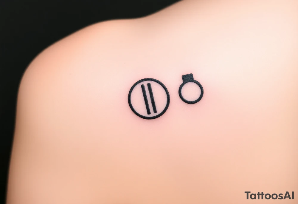 Powerful symbolic of play button, pause button, stop button and rewind tattoo idea