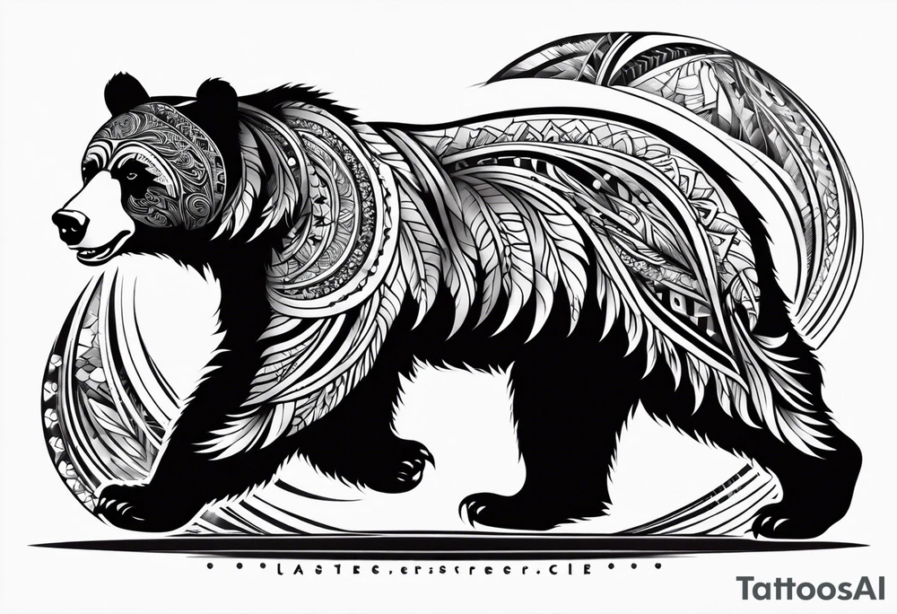 Dancing bear tattoo idea