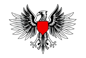 Poland symbol and poker cards The wings of the eagle in the Polish symbol are in the form of poker cards. Add casino money to it. tattoo idea