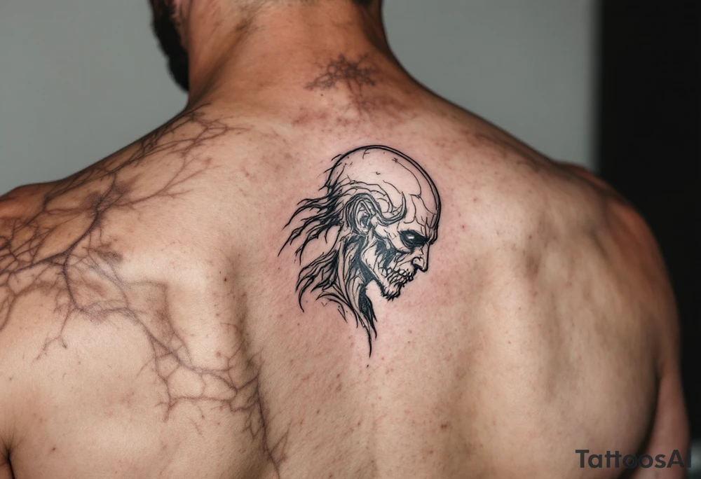 skinny poseidon tattoo idea