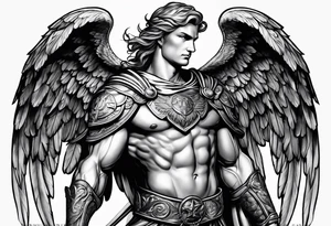 archangel michael tattoo idea