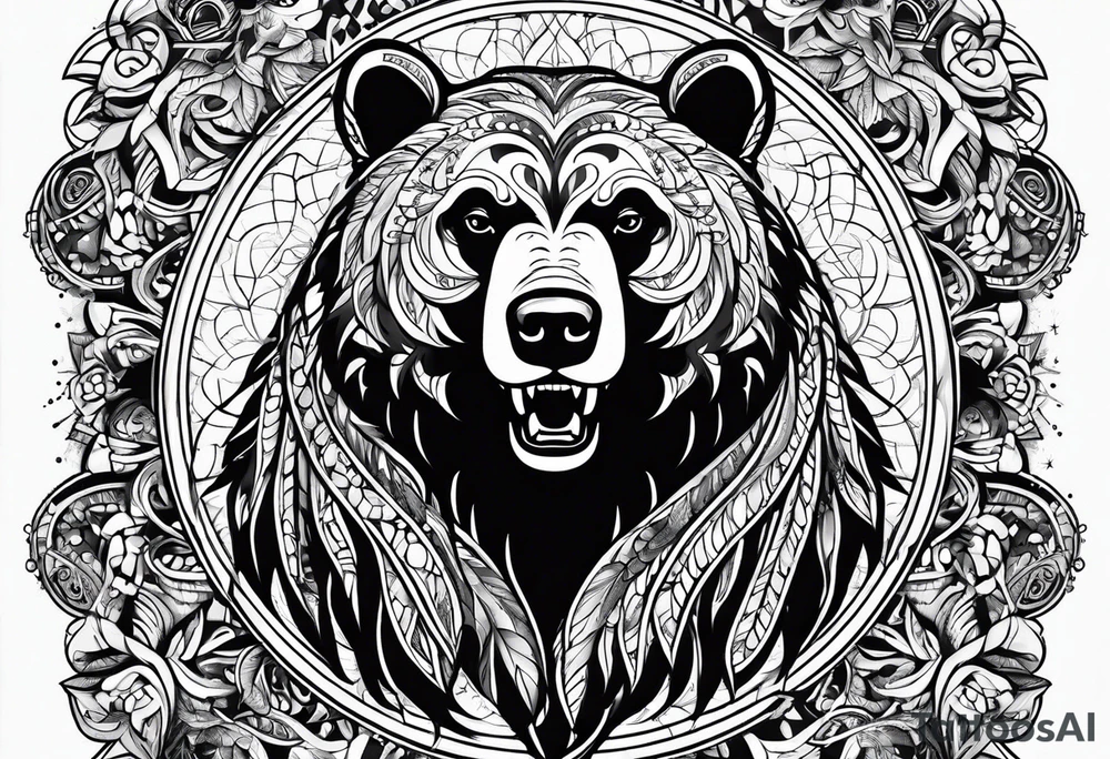 Dancing bear tattoo idea