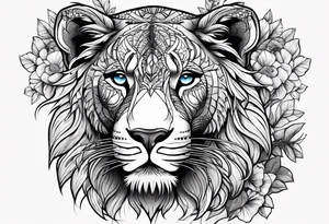 Nature and animals with a portrait tattoo idea
