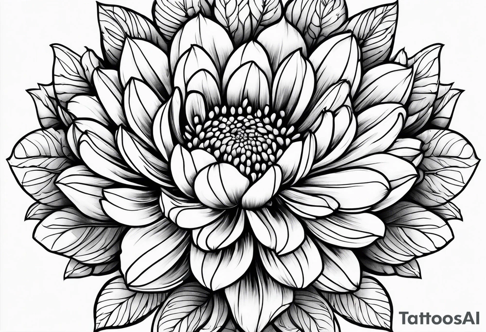 Chrysanthemums tattoo idea