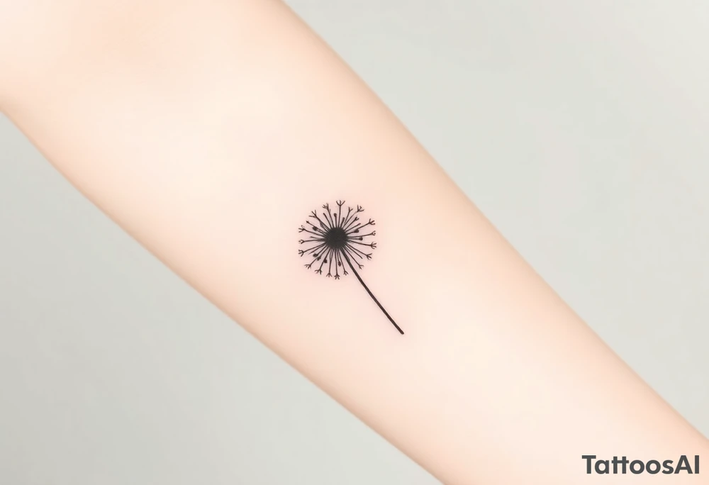 dandelion tattoo idea