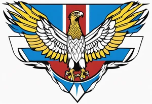 flag of kazhakstan eagle tattoo idea