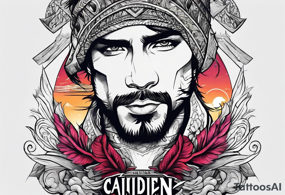 The name caiden on a mountain tattoo idea
