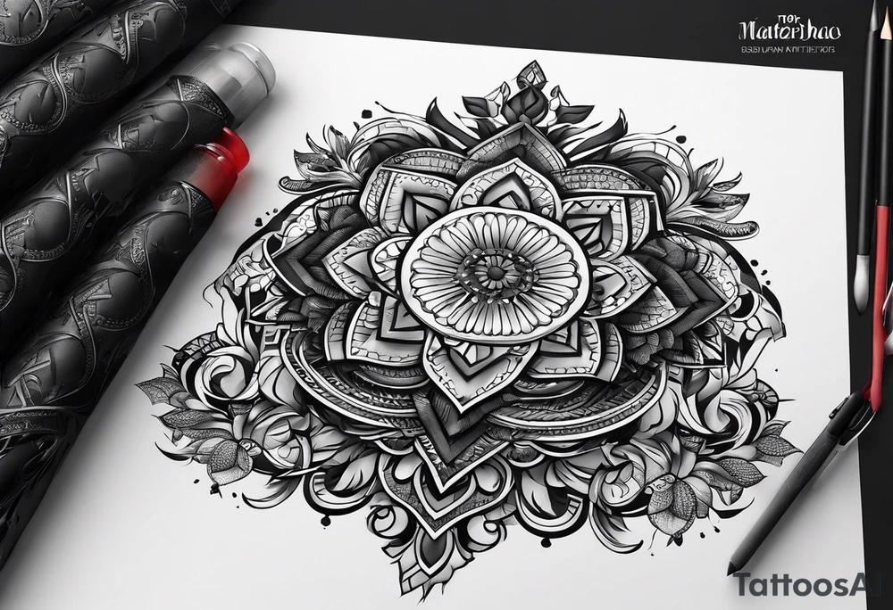 The name محمود and a date 04/12/2019 under it tattoo idea