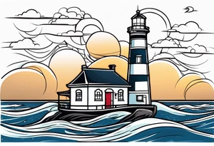 sailor joe lighthouse tattoo idea