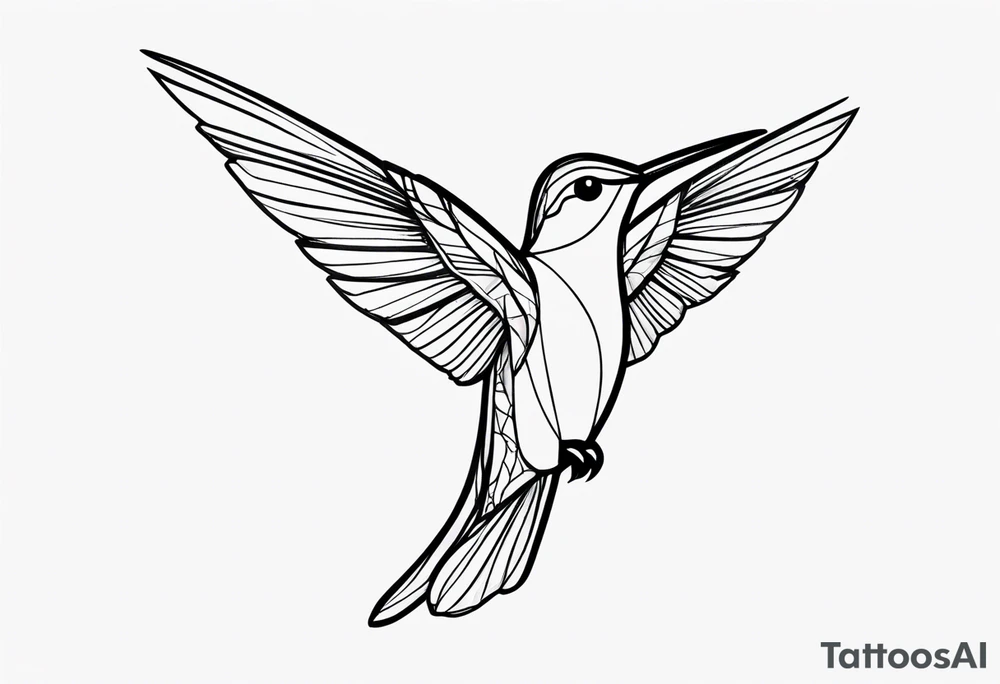 hummingbird tattoo idea
