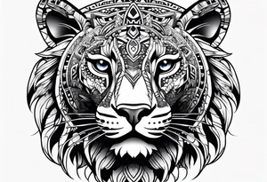 Aztec jaguar tattoo idea