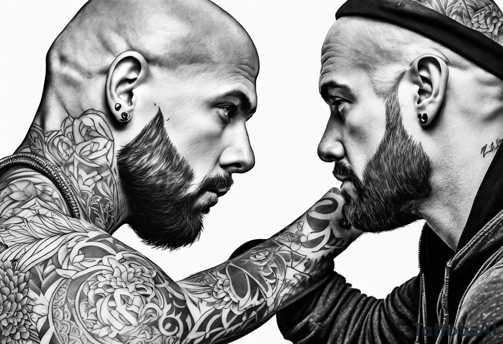 Tattoo artist without hair man tattoo idea