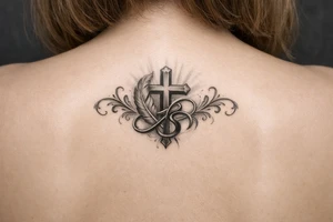 Faith and strength symbol tattoo idea