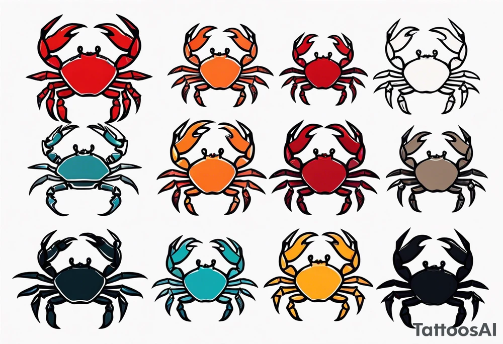 Small Crabs tattoo idea