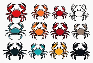 Small Crabs tattoo idea