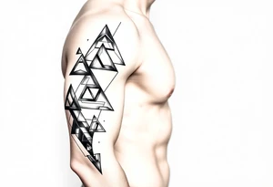 Geometry triangles tattoo idea