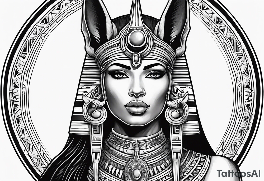 Egiptian godess
With anubis tattoo idea