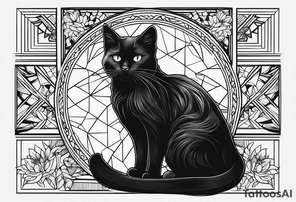 Black Cat tattoo idea