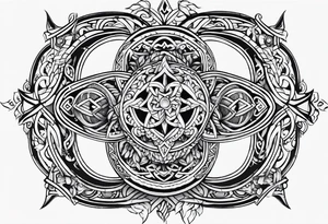 simple norse tattoo for index finger and thumb tattoo idea