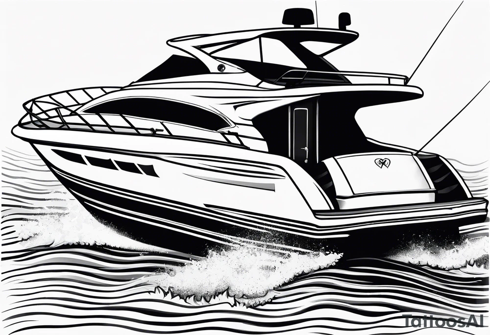 tiller steer speedboats, hooks, mates tattoo idea