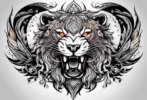 fantasy animal tattoo idea