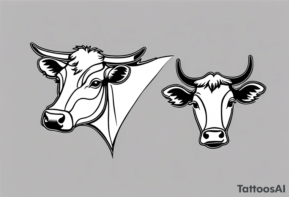 COW ANIMAL tattoo idea