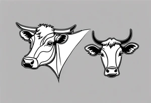 COW ANIMAL tattoo idea