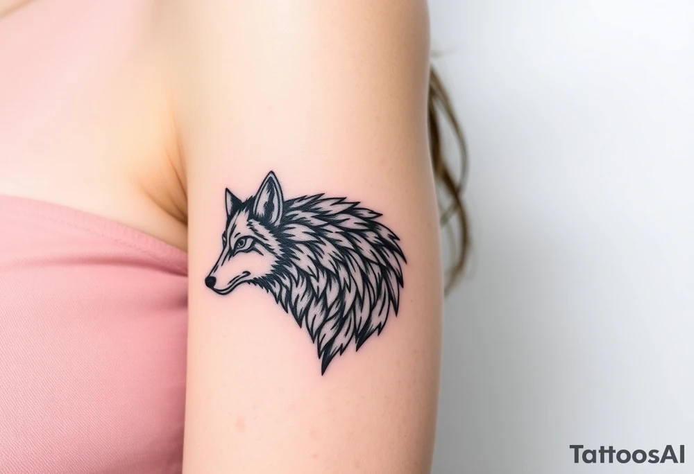 Wolf tattoo idea