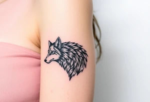 Wolf tattoo idea