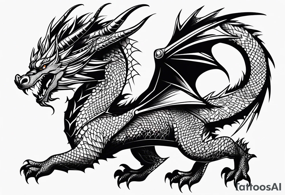 Dragon tattoo idea
