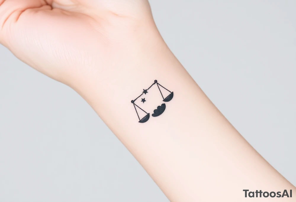 Libra stars tattoo idea