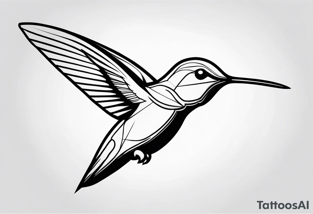 hummingbird tattoo idea