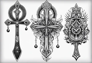 ankh for whole arm tattoo idea