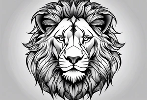 Lion with scar face tattoo idea