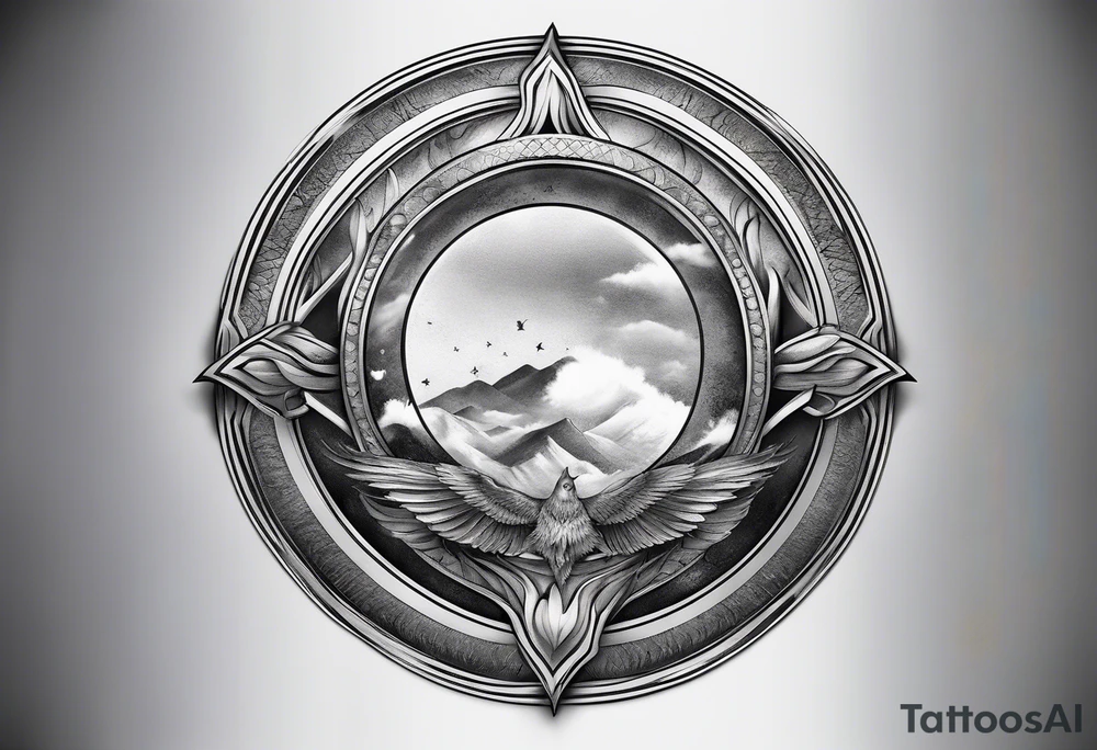 a symbol of firmness of spirit, strength and stability tattoo idea